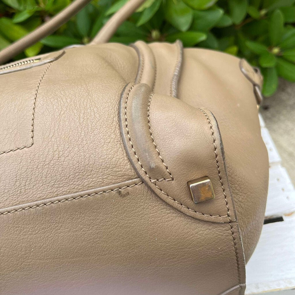 Celine Leather Luggage Tote