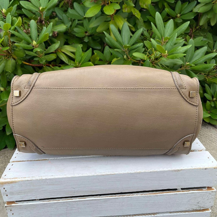 Celine Leather Luggage Tote