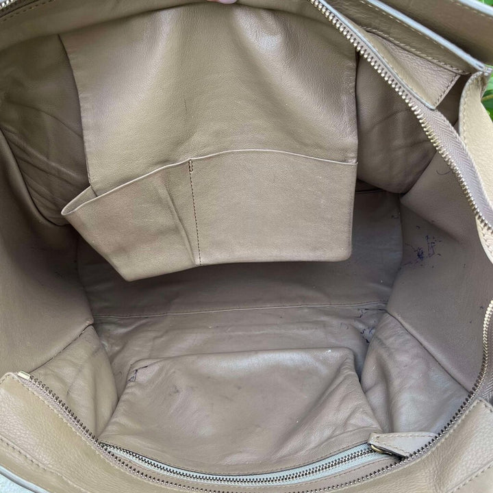 Celine Leather Luggage Tote