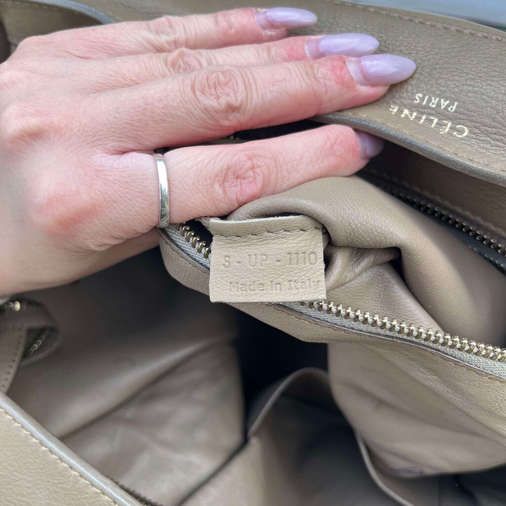 Celine Leather Luggage Tote