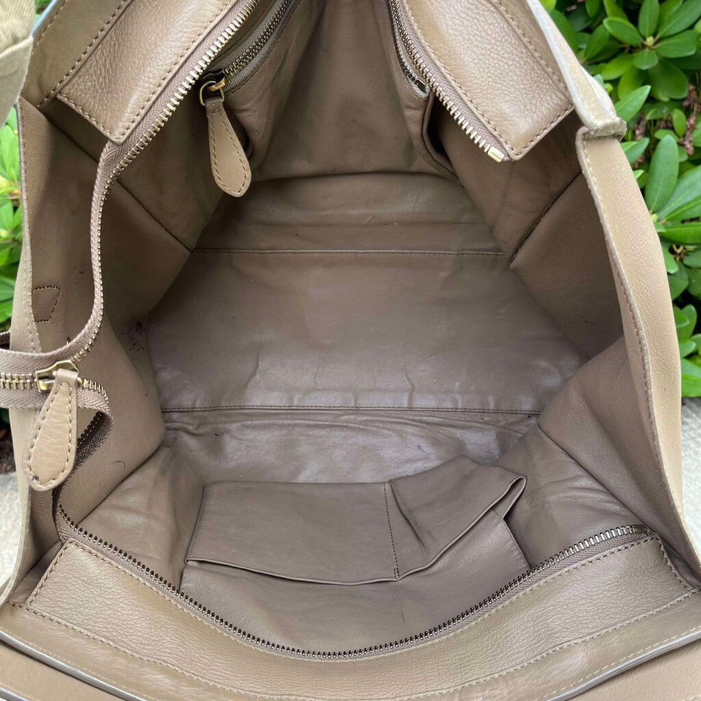 Celine Leather Luggage Tote