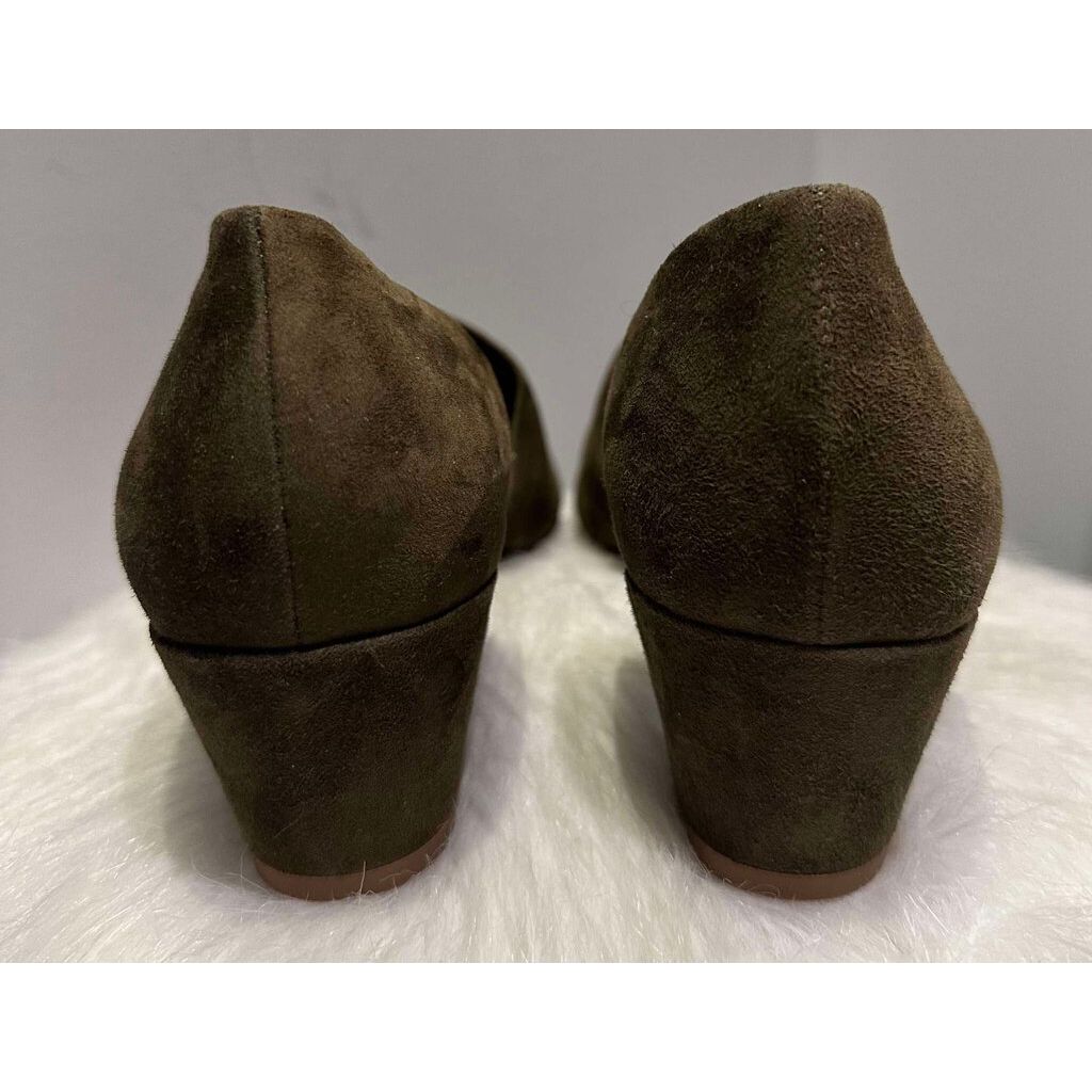 Vince Barolo Suede Square Toe Wedges - Size 8.5