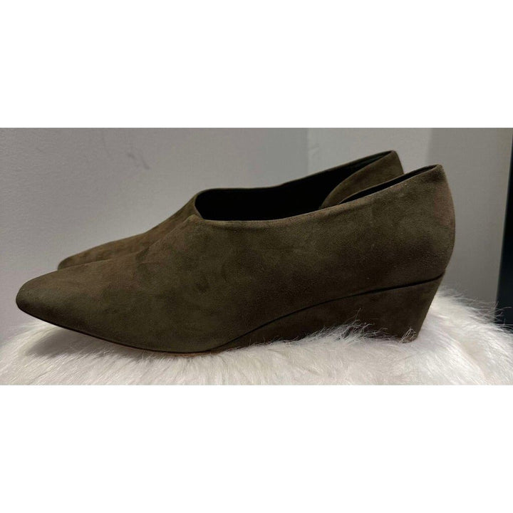 Vince Barolo Suede Square Toe Wedges - Size 8.5