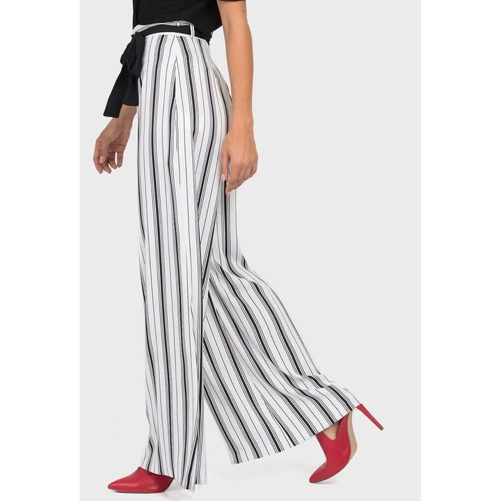 Joseph Ribkoff Striped Palazzo Pants - Size 6