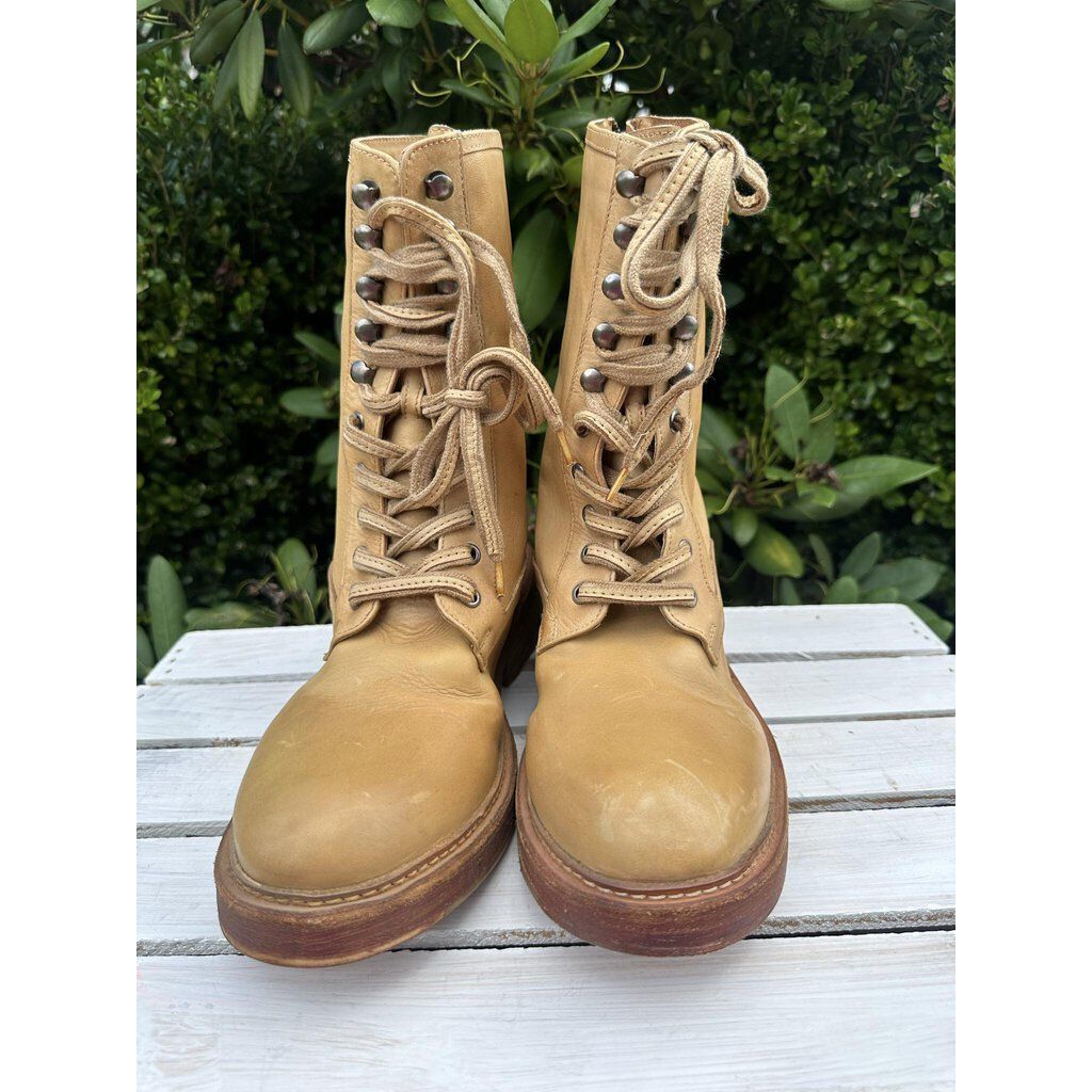 Free People Santa Fe Lace Up Boots - Size 40