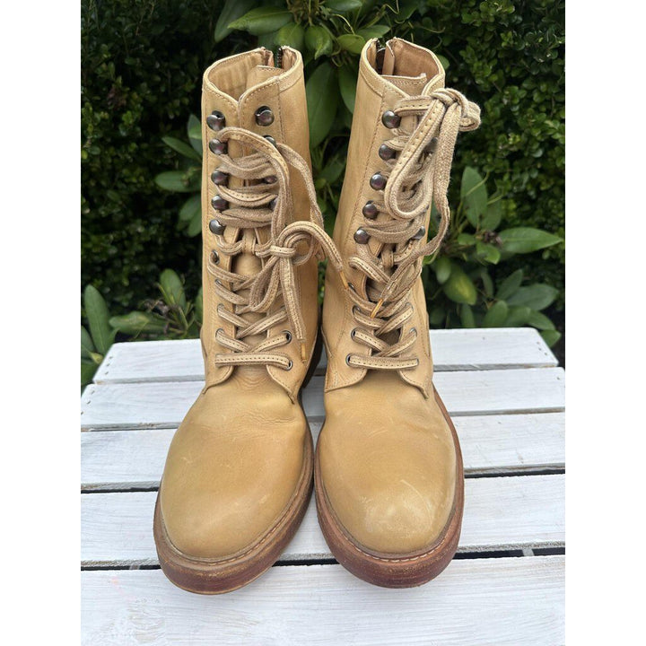 Free People Santa Fe Lace Up Boots - Size 40