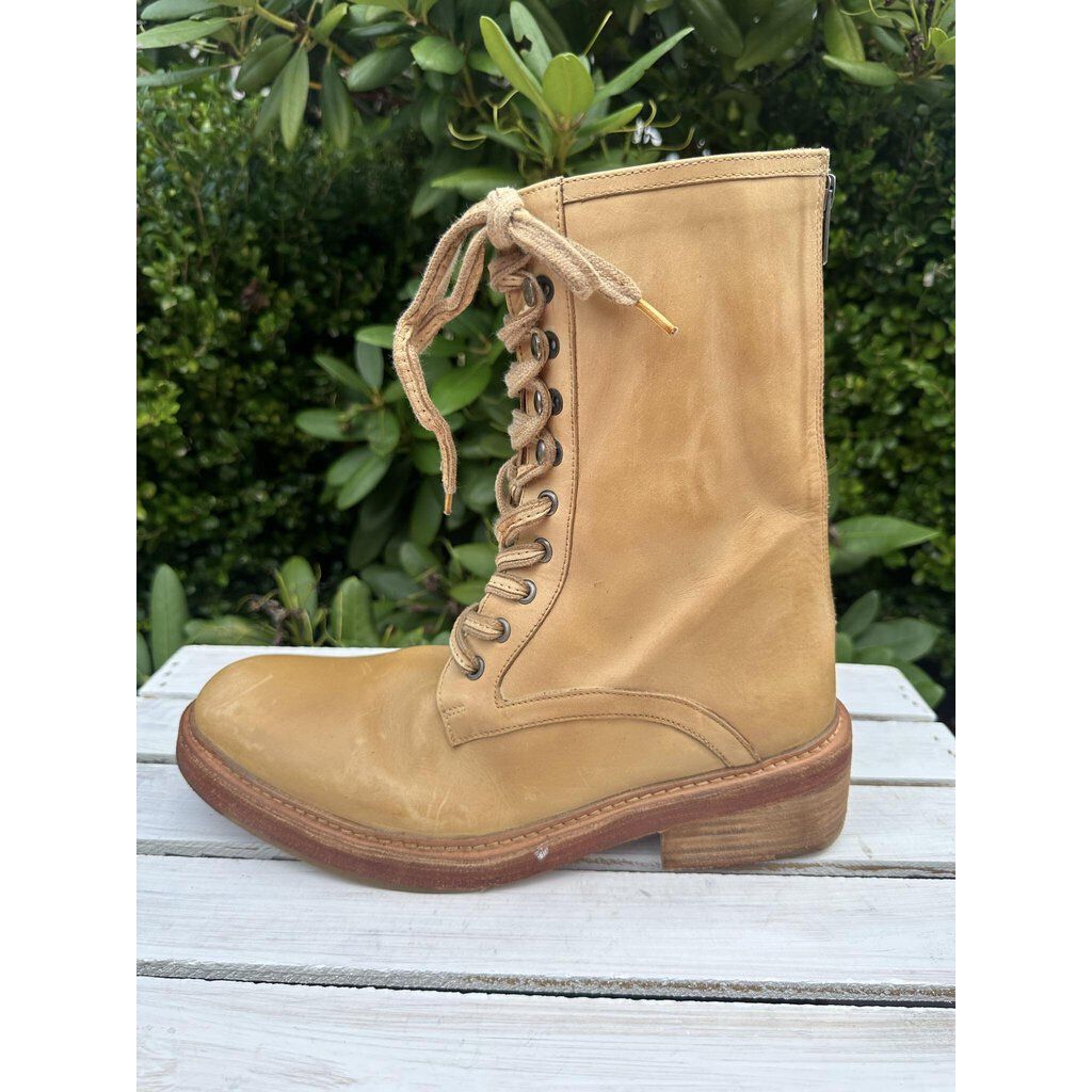 Free People Santa Fe Lace Up Boots - Size 40