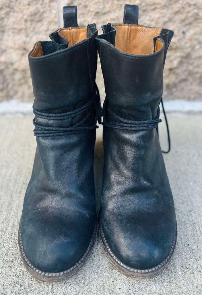 P. Monjo Lace-Up Booties - Size 37