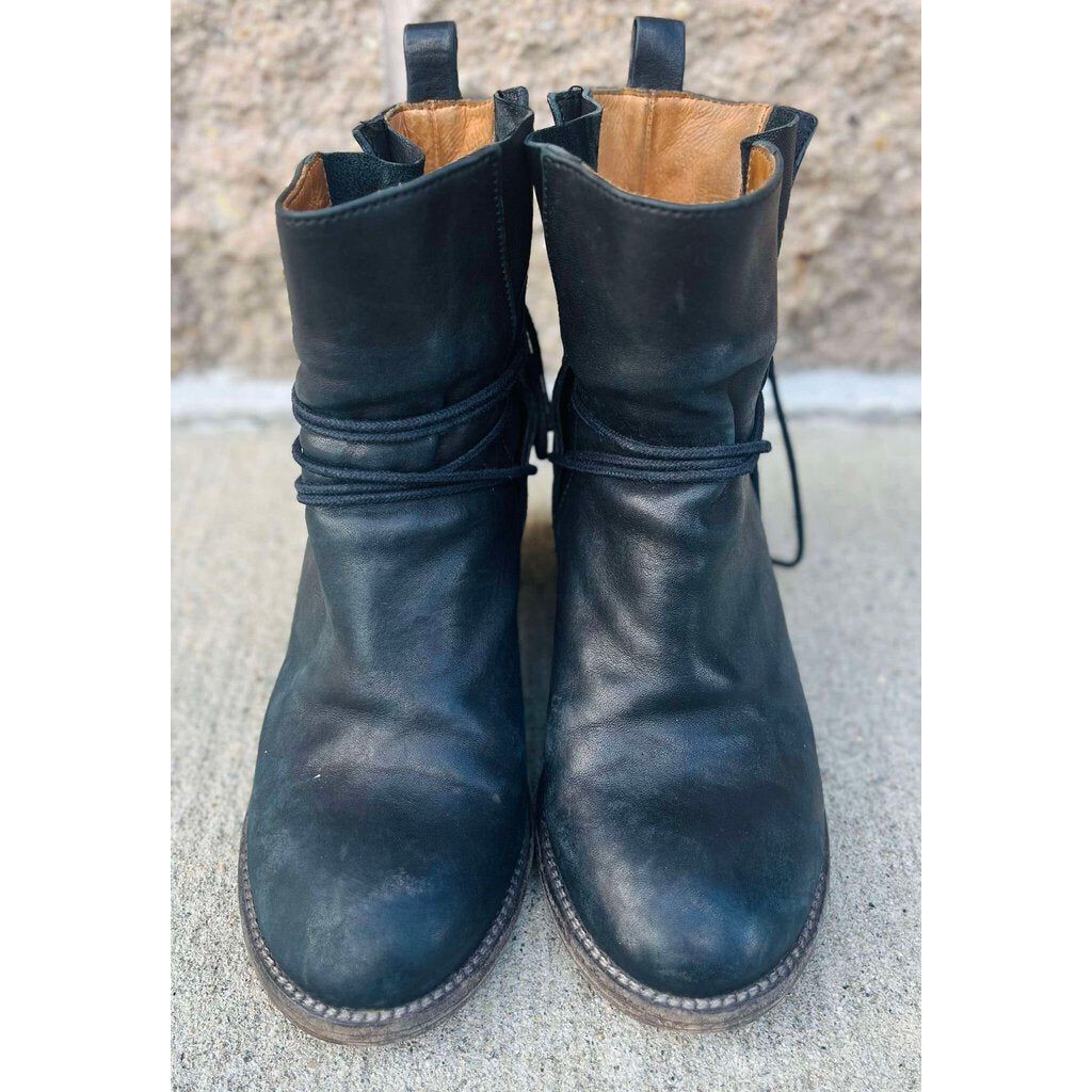 P. Monjo Lace-Up Booties - Size 37