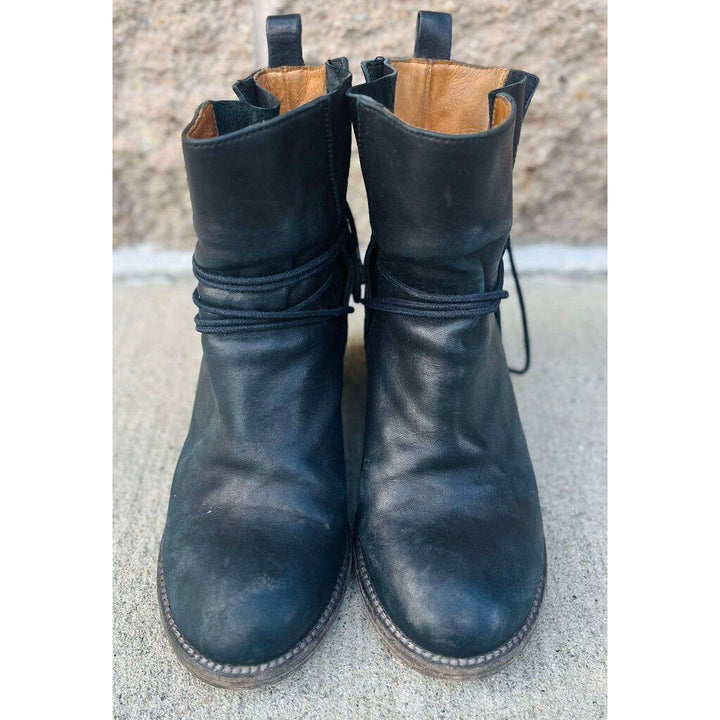 P. Monjo Lace-Up Booties - Size 37