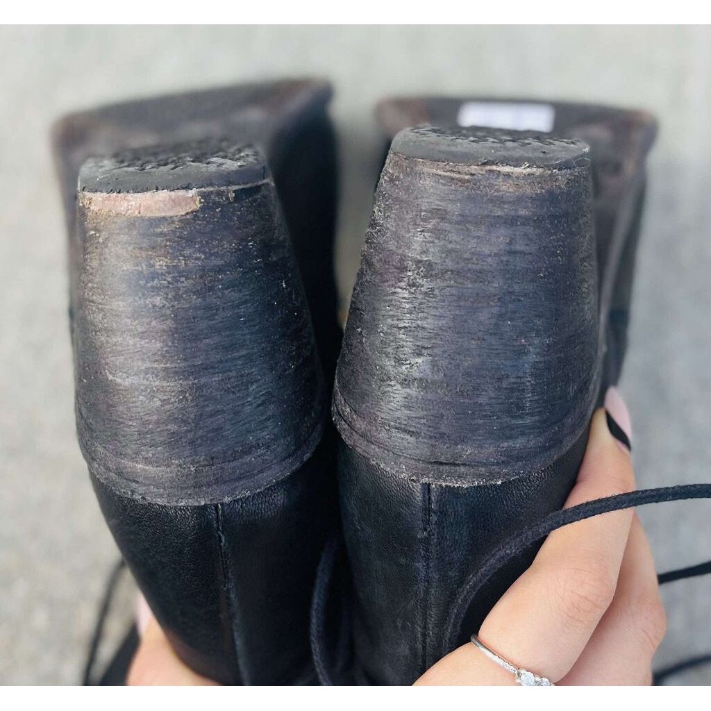 P. Monjo Lace-Up Booties - Size 37