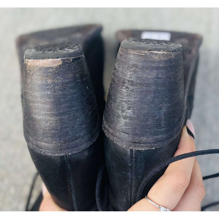 P. Monjo Lace-Up Booties - Size 37