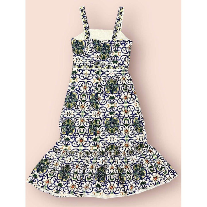 Sam Edelman Tile Print Midi Press - Size 4