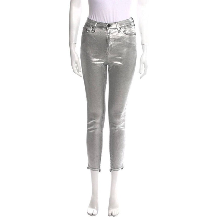 Neon Blonde NWT Metallic Skinny Leg Pants - Size 25