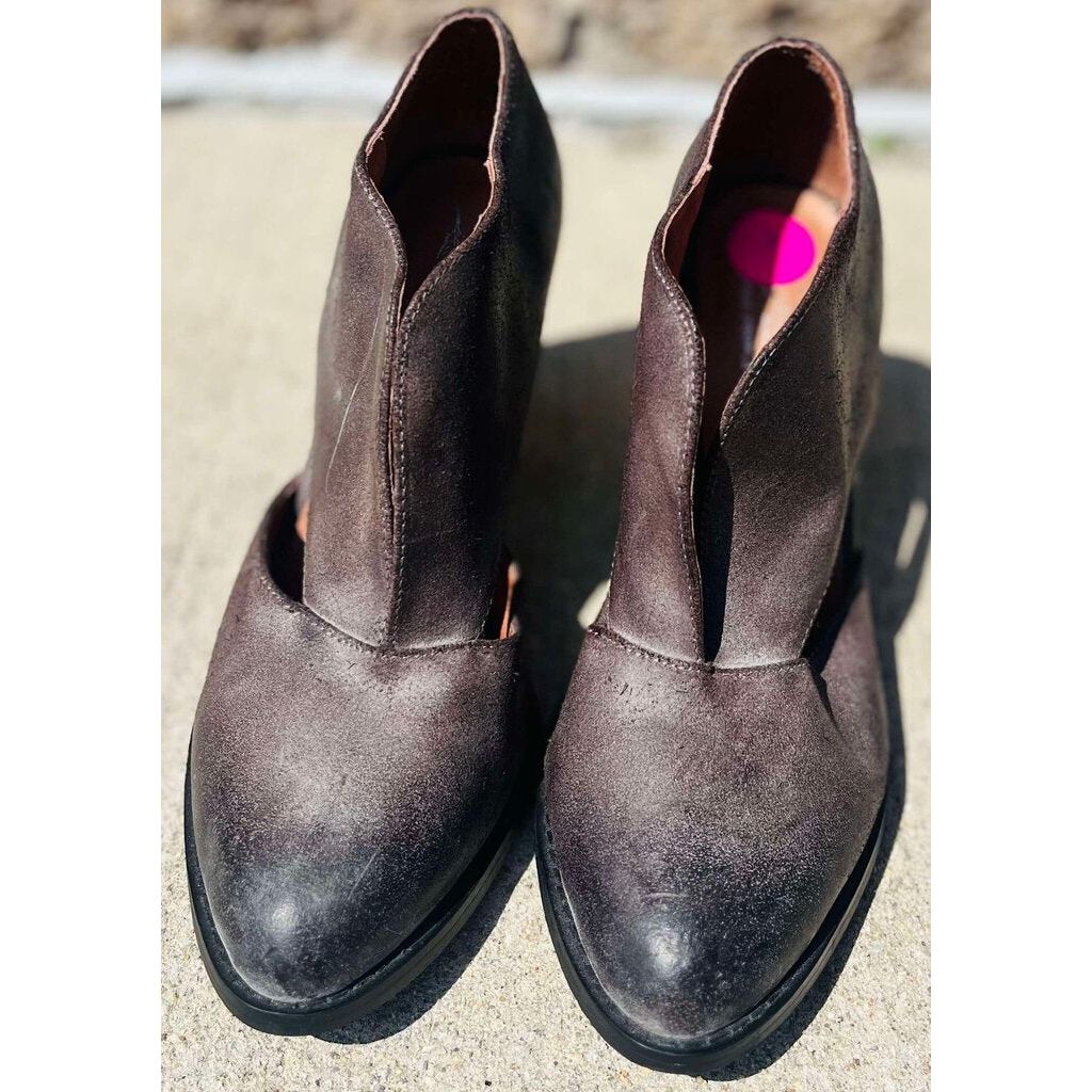 Jeffery Campbell x Free People Deep V Ankle Booties - Size 8