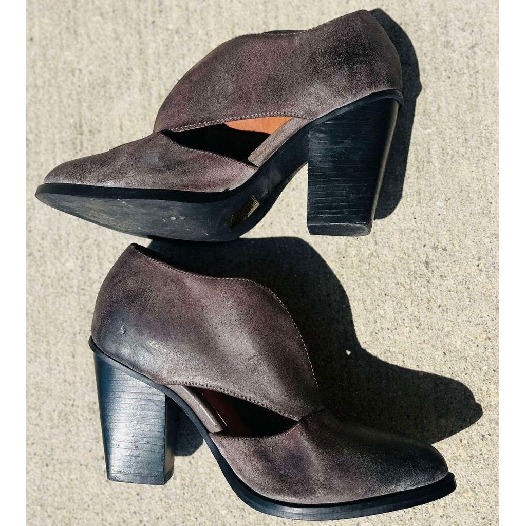 Jeffery Campbell x Free People Deep V Ankle Booties - Size 8