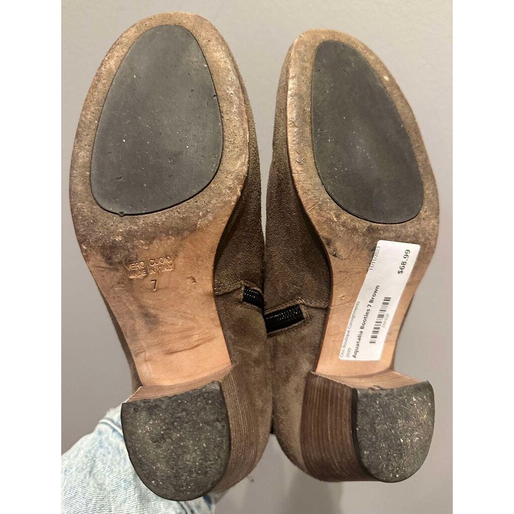Aquatalia Suede Ankle Booties- Size 7