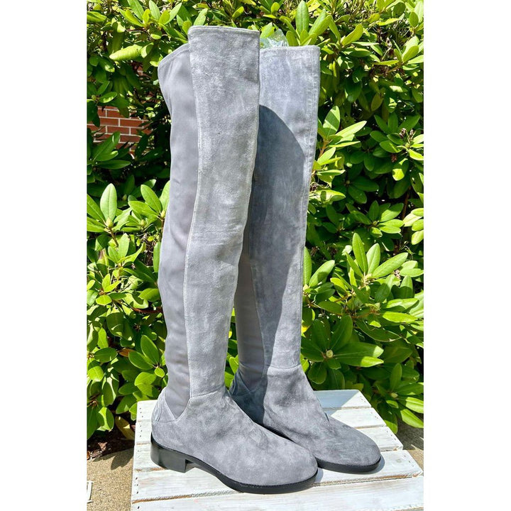Tory Burch Caitlin Over-The-Knee Tall Suede Boots - Size 8
