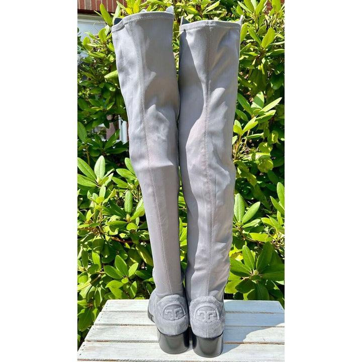 Tory Burch Caitlin Over-The-Knee Tall Suede Boots - Size 8
