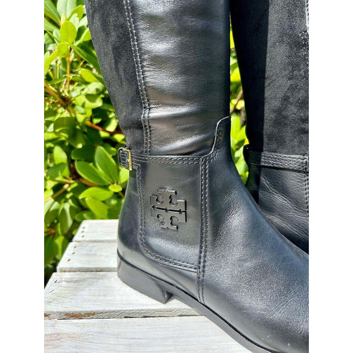 Tory Burch Wyatt-Stretch Knee High Boots - Size 8