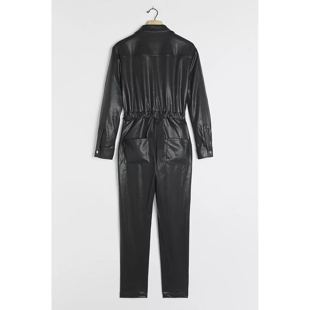 We Wore What NWT Faux Leather Utility Jumpsuit - Size XL