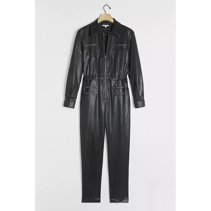 We Wore What NWT Faux Leather Utility Jumpsuit - Size XL