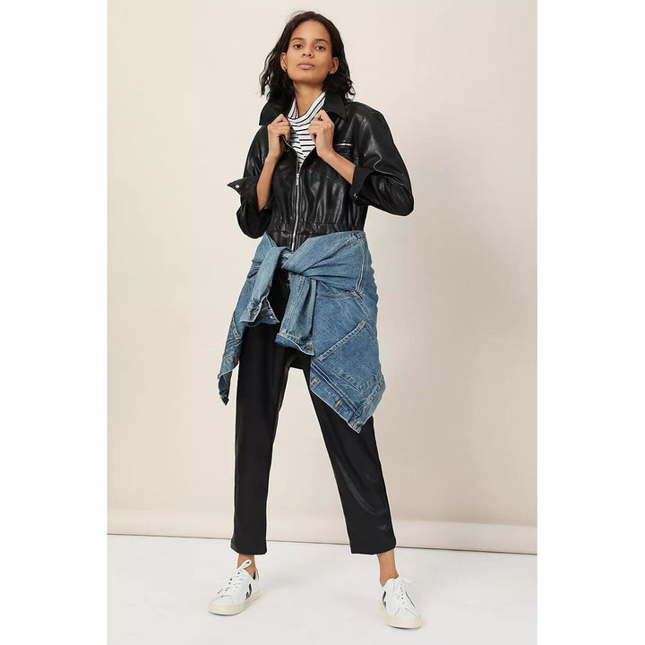 We Wore What NWT Faux Leather Utility Jumpsuit - Size XL