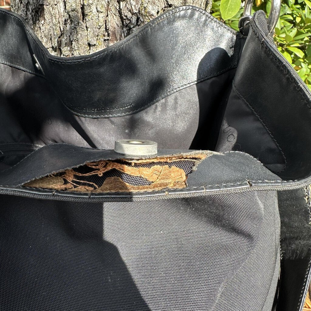 Gucci Nylon Bamboo Handle Tote