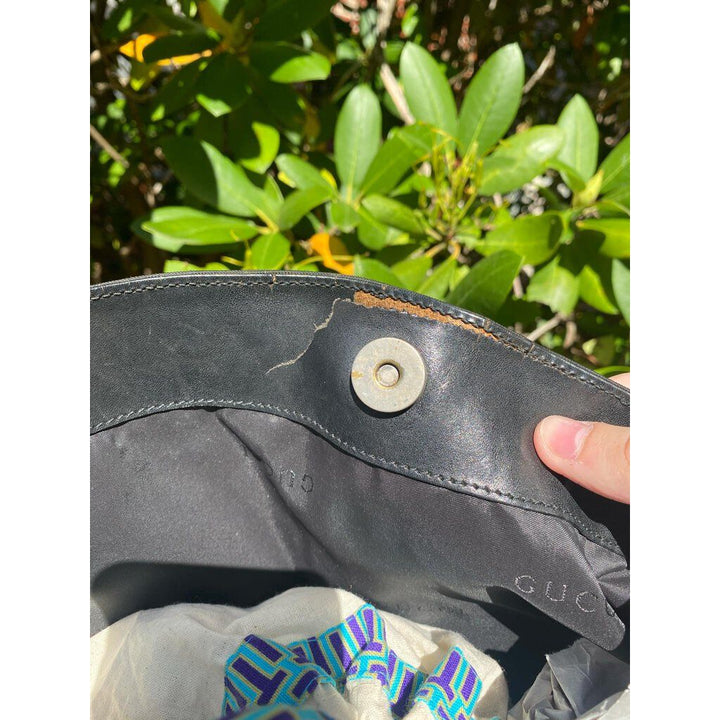 Gucci Nylon Bamboo Handle Tote