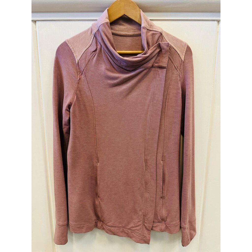 Lululemon Coast Wrap Sweater Heathered Chalky Rose - Size 6