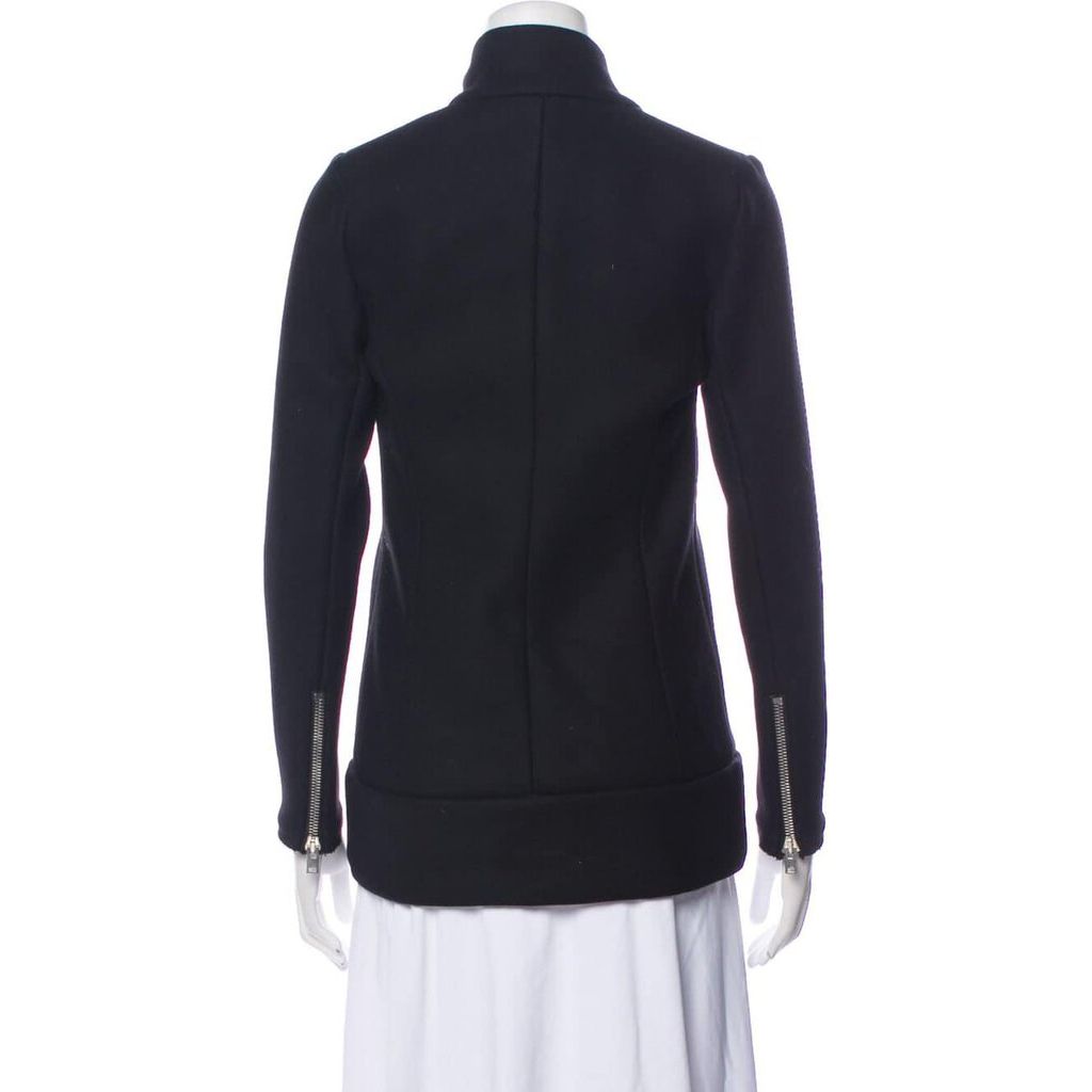 IRO Black Wool Zip Up Jacket - Size 36