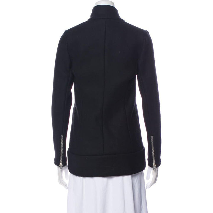 IRO Black Wool Zip Up Jacket - Size 36