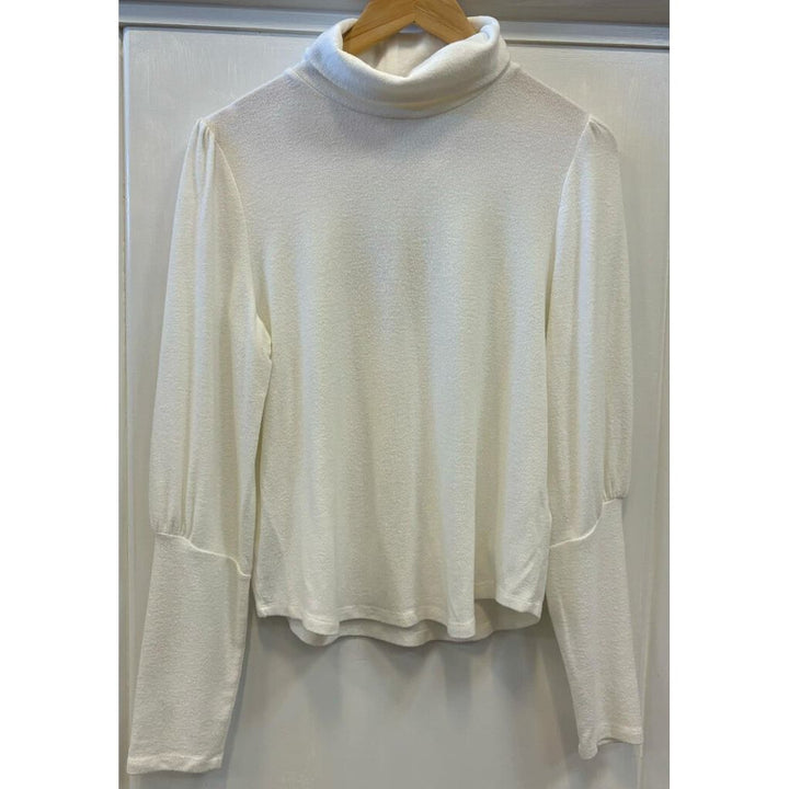 Anthropologie Puff Sleeve Turtleneck Sweater - Size Medium