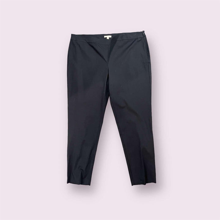 Eileen Fisher Straight Ankle Black Pants - Size XL