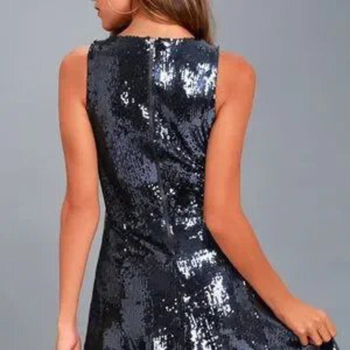 Lulus NWT City Dreams Sparkly Dress - Size Small