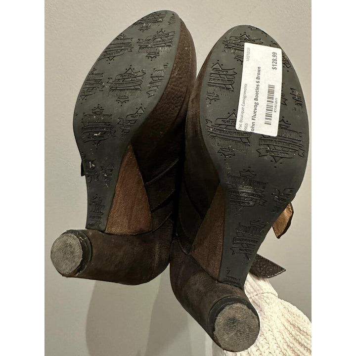 John Fluevog Writes Shields Ankle Booties - Size 6