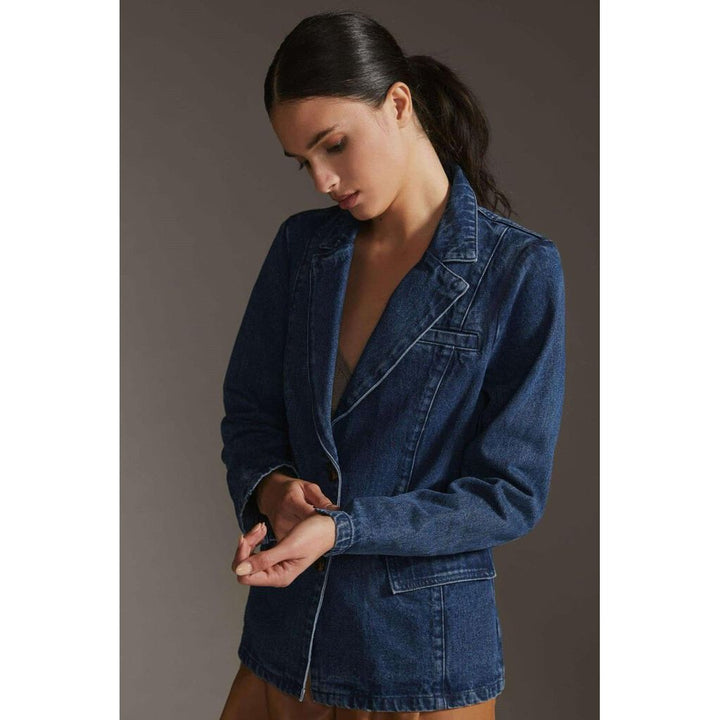 Mare Mare X Anthropologie Denim Blazer - Size Small