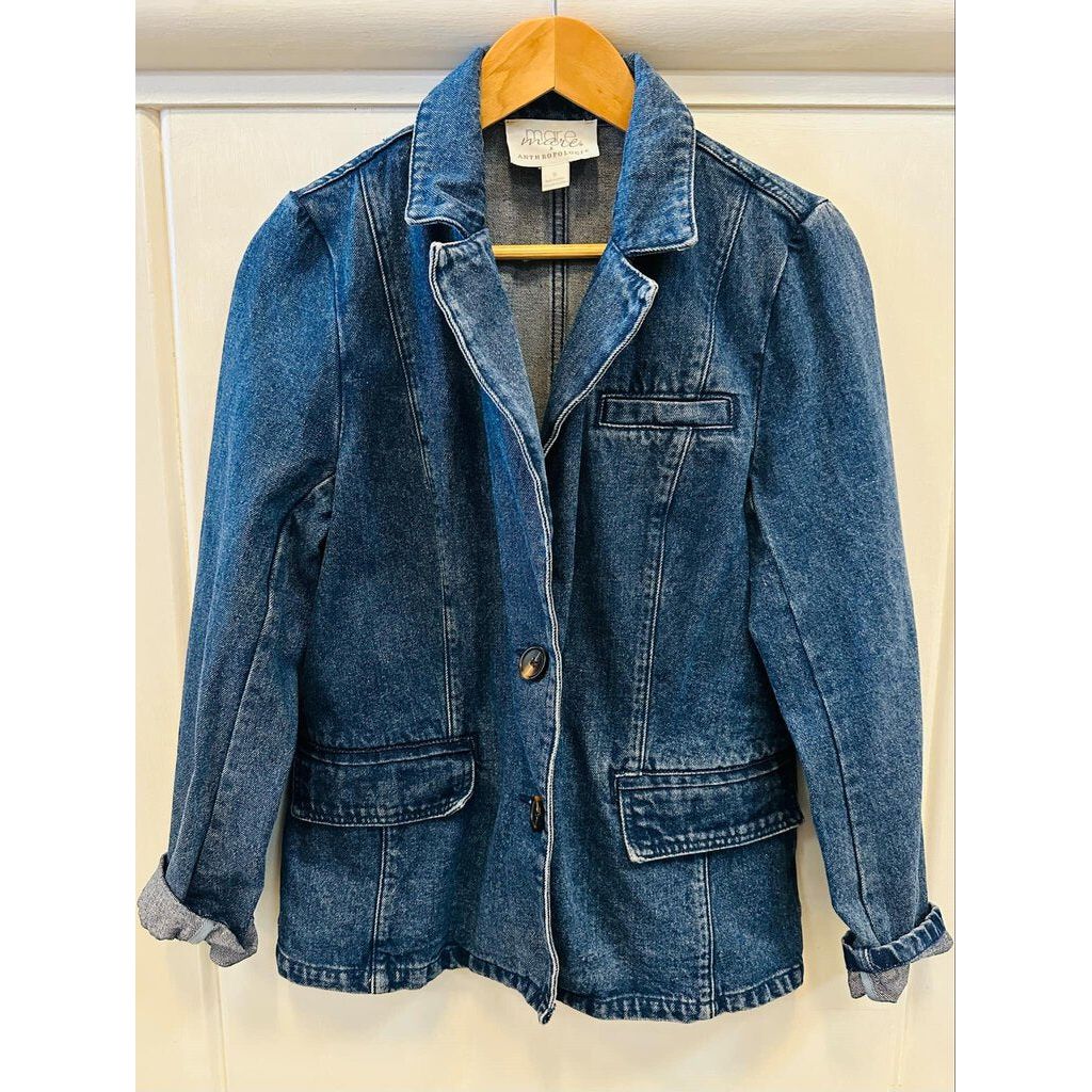 Mare Mare X Anthropologie Denim Blazer - Size Small