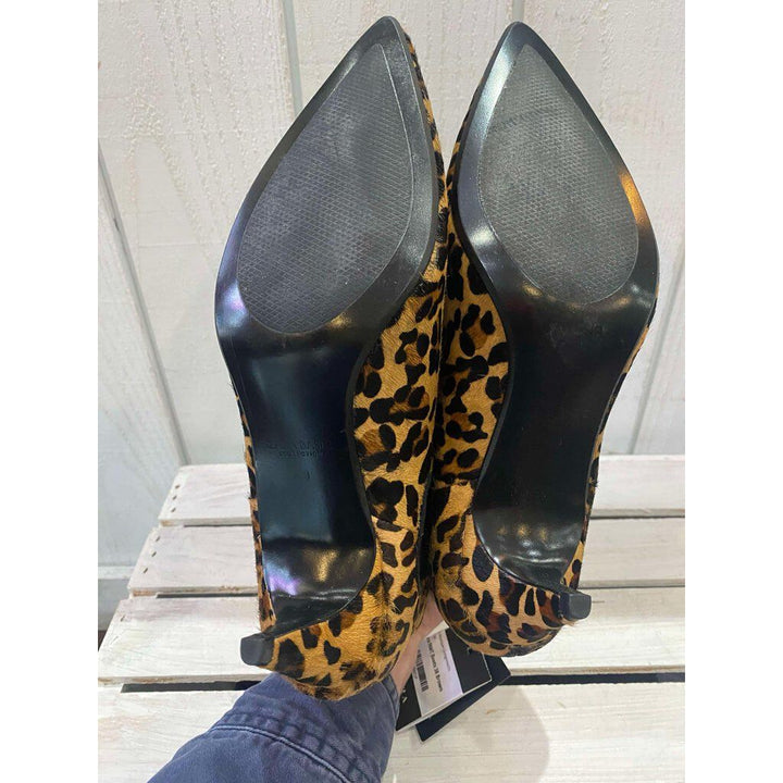 Zara NWT Leopard Calf Hair Chelsea Ankle Boots - Size 38