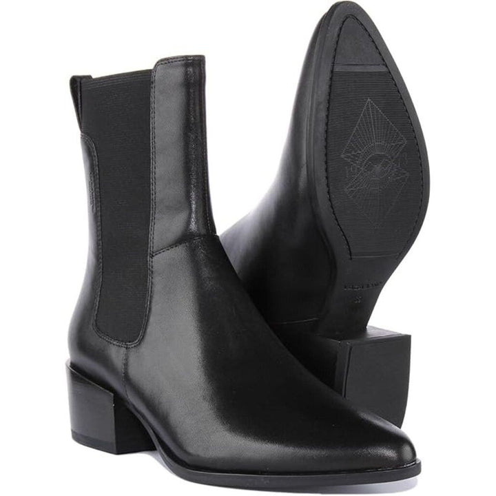 Vagabond Leather Heeled Booties - Size 9.5