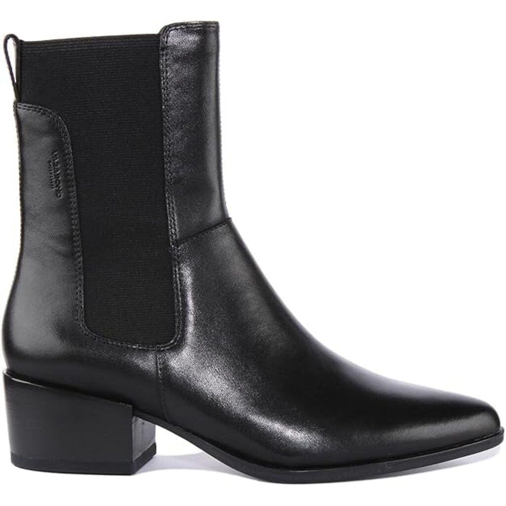 Vagabond Leather Heeled Booties - Size 9.5