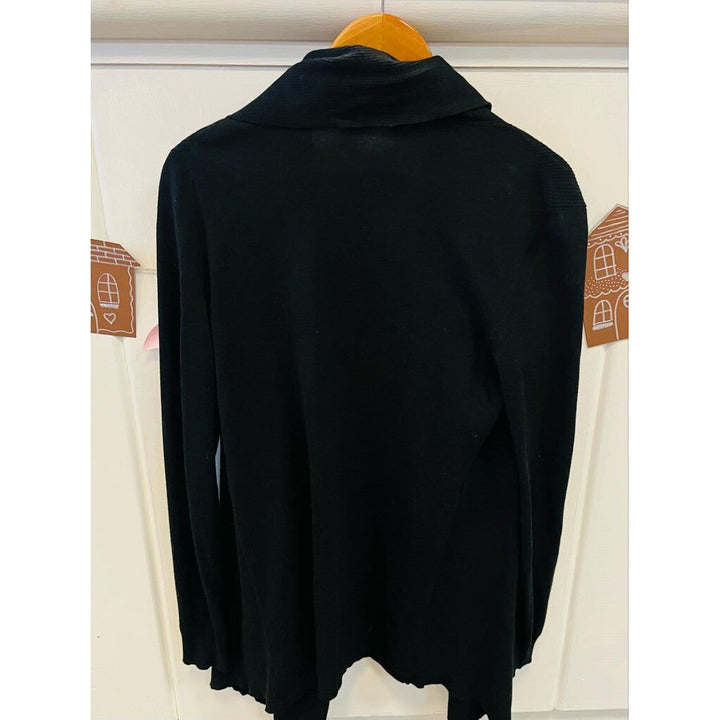 Theory Black Cardigan - Size Medium