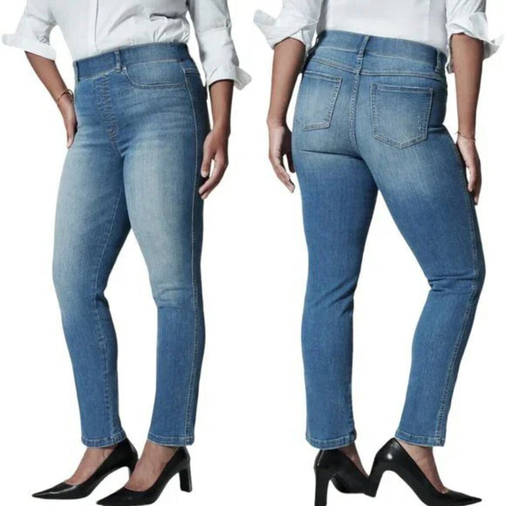 Spanx Straight Leg Stretch Denim Jeans - Size Small