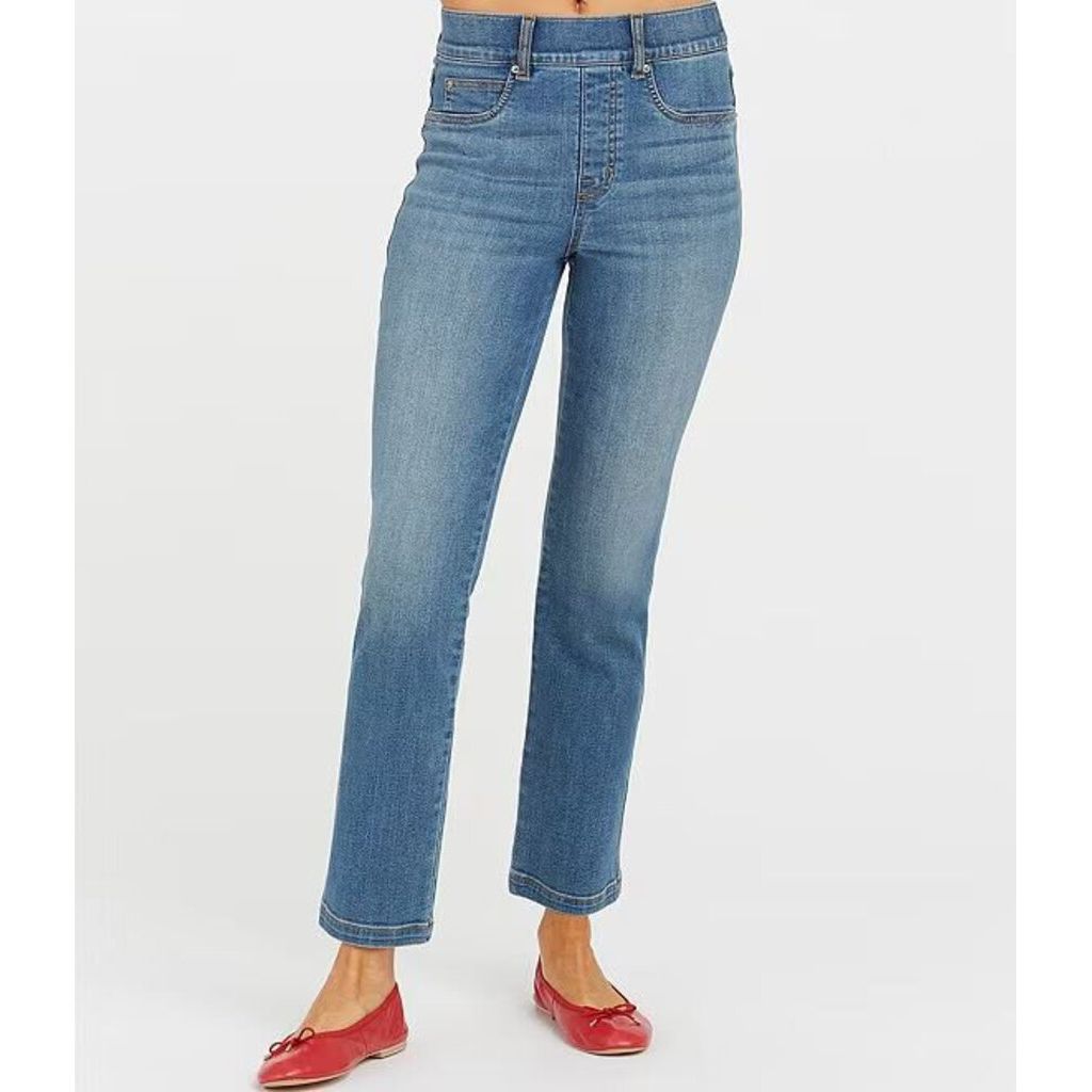 Spanx Straight Leg Stretch Denim Jeans - Size Small