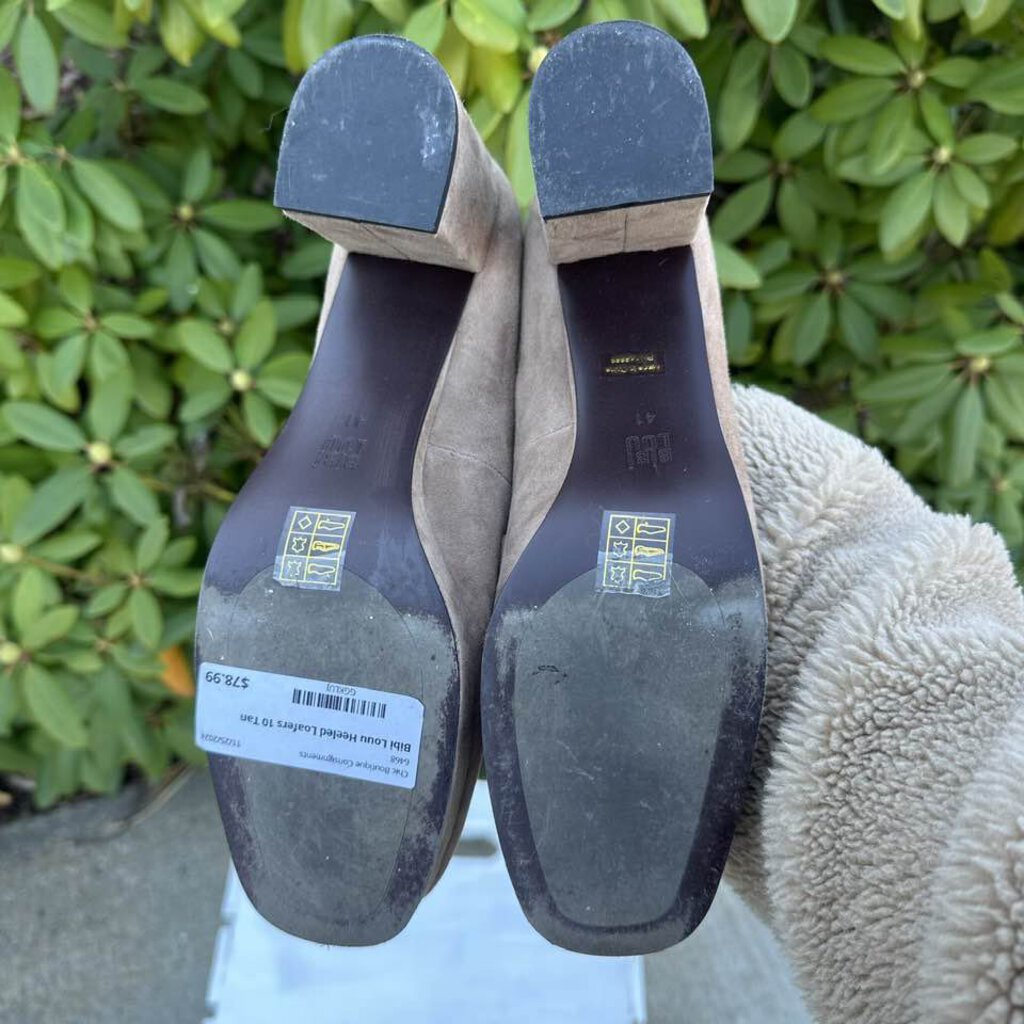 Bibi Lou Mojave Suede Heels - Size 10