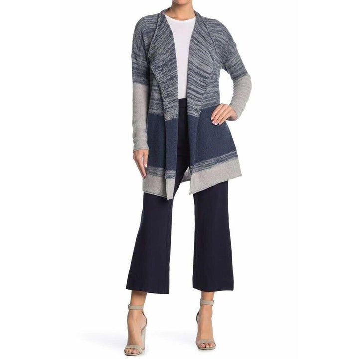 Kinross Cashmere Colorblock Cardigan - Size XS