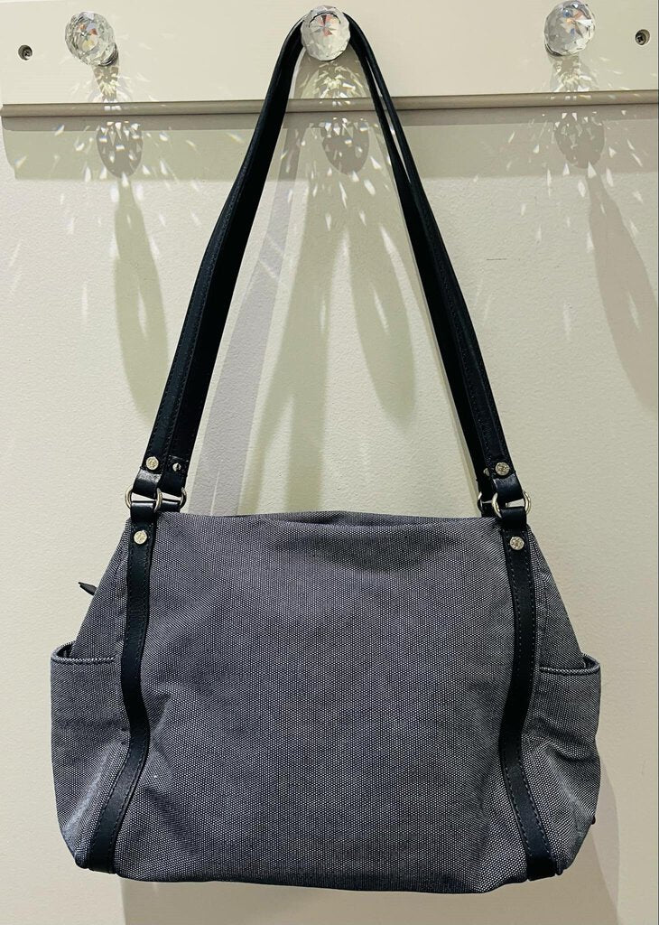 MZ Wallace Blue Black Shoulder Handbag Tote