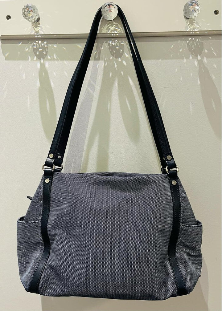 MZ Wallace Blue Black Shoulder Handbag Tote