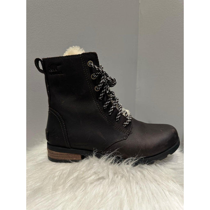 Sorel Emelie Leather Ankle Boots - Size 6