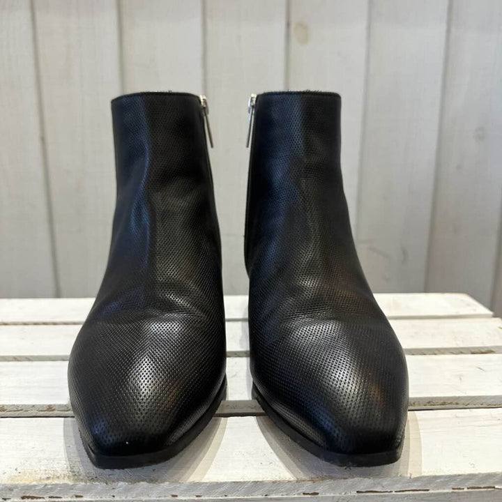 Aquatalia Fuoco Embossed Calf Ankle Booties - Size 10